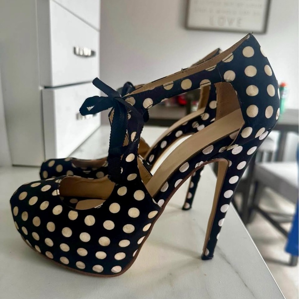 Polka Dot High Heels